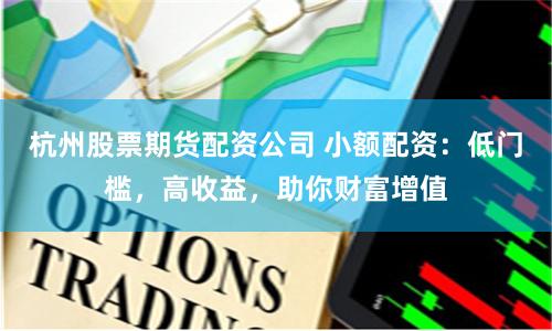 杭州股票期货配资公司 小额配资：低门槛，高收益，助你财富增值