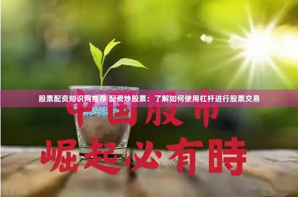 股票配资知识网推荐 配资炒股票：了解如何使用杠杆进行股票交易